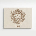 Löwe Boho Minimalistisch Sternzeichen Leinwandbild
