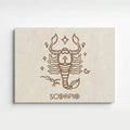 Skorpion Boho Minimalistisch Sternzeichen Leinwandbild