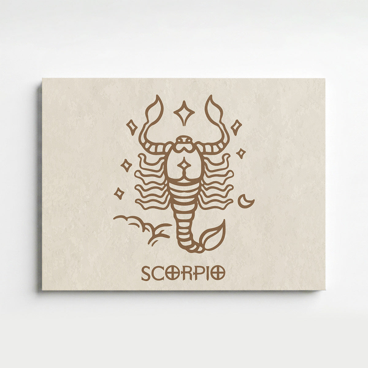 Skorpion Boho Minimalistisch Sternzeichen Leinwandbild