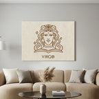 Jungfrau Boho Minimalistisch Sternzeichen Leinwandbild